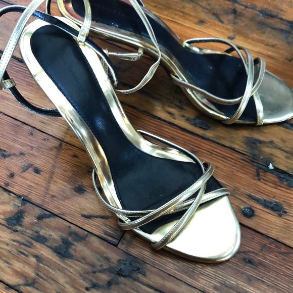 Zara strappy gold heels! - Picture 4 of 7